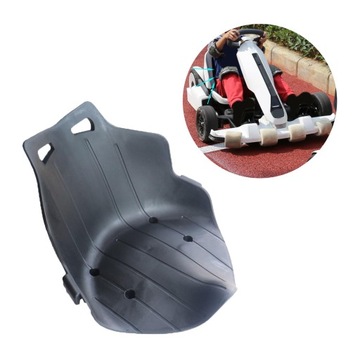 Siodełko do wózka z niskim oparciem, czarne