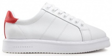 Półbuty trampki Ralph Lauren sneakersy białe kolor