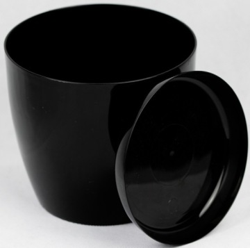 AGA Глянцевый цветочный горшок с подставкой 14 см Сливовый Сливовый