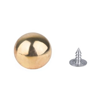 Guzik NABIJANY BALL ZŁOTY 17MM 10SZT 464