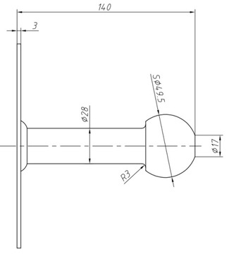 Настенный держатель с резаком для велосипедной стойки 14 см.