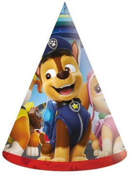 Czapeczki urodzinowe Psi Patrol 6 Sztuk