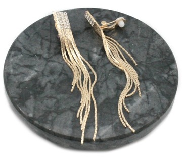 ЖЕНСКИЕ ЗОЛОТЫЕ ЗАЖИМЫ, ДЛИННЫЕ ЗАЖИМЫ ИЗ СТЕКЛА ЦИРКОНИЯ