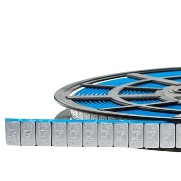 Приклеенные грузики с ПОКРЫТИЕМ для алюминиевых дисков катушка Rounded Slim P