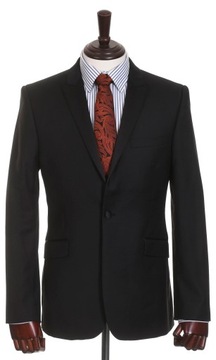 TED BAKER czarna marynarka męska smokingowa 100% wełna r. 50