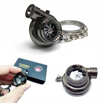 BRELOK TURBINA do kluczy DŹWIĘK LED prezent
