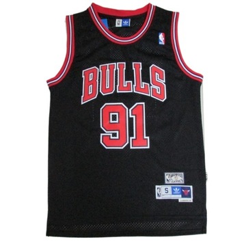 Nowa męska koszulka koszykarska Chicago Bulls#91 Dennis Rodman z haftem w stylu retro