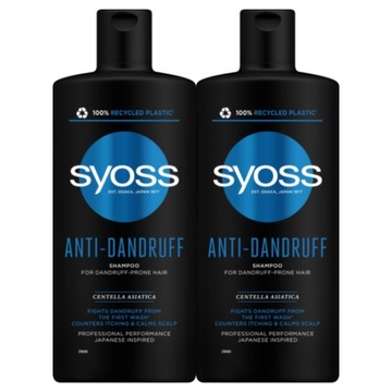 Syoss Przeciwłupieżowy Szampon do włosów 2 x 440ml