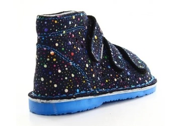 Danielki ortopedyczne kapcie kropki blue 23