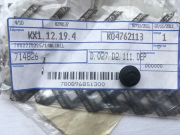 4762113 MOPAR JEEP ZAŚLEPKA ODPOWIETRZNIKA HAMULCA