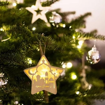 Мусульманские лампы Eid AL Adha, украшения, ночные лампы, украшения, стиль A