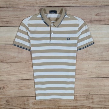 FRED PERRY Koszulka Polo Męska w Paski r. S