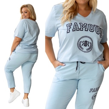 DRESY DAMSKIE na lato duże rozmiary błękitne 2XL