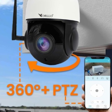 IP-камера ORLLO Z10, вращение на 360°, WIFI, 4 МП, 18xZOOM, ночной режим + КАРТА 64 + блок питания