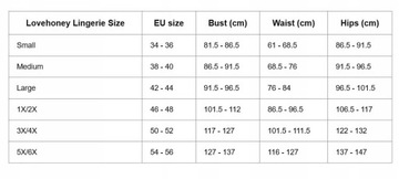 4797 LOVEHONEY sexy komplet GORSET + STRINGI 46/48
