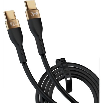 USB-C USB-C зарядный кабель, 100 Вт, 2m, 5a, 3MK