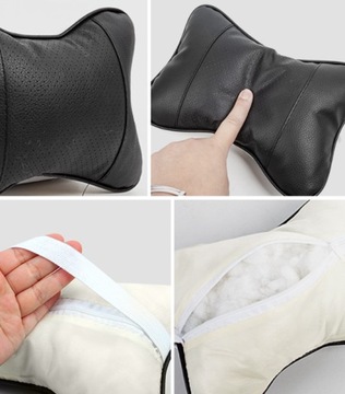 АВТО ПОДУШКА, ПОДГОЛОВНИК ДЛЯ ШЕИ, ЭКО-КОЖА