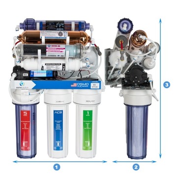ФИЛЬТР РЕДОКС-ОСМОС RO11 СО СТРУКТУРНЫМ НАСОСОМ MAX