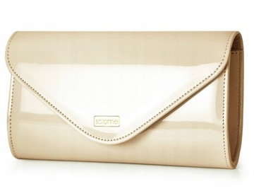 JASNA BEŻOWA KOPERTÓWKA TOREBKA WIZYTOWA SOLOME L5