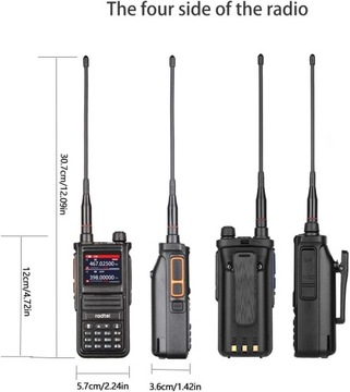 KRÓTKOFALÓWKA RADIOTELEFON RADTEL RT-470X SKANER UHF UHF + PASMO LOTNICZE