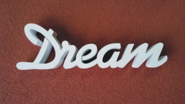 Комбинированная надпись Dream-dream 3D украшение 12х38см