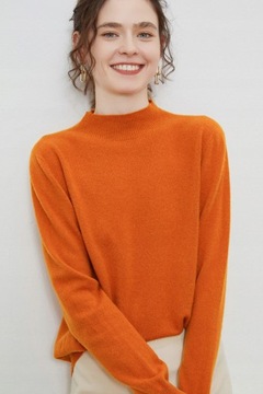 Wełniany sweter damski QingHe Cashmere 17 kolorów
