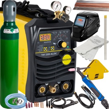 SPAWARKA TIG AC/DC MMA THF 220S MAGNUM alu. ZESTAW 1