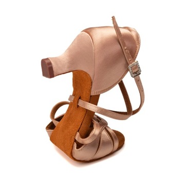 BUTY DO TAŃCA TANECZNE LATINO DELIKATNE SKIN 5,5cm