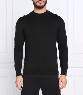 CALVIN KLEIN JEANS sweter | Regular Fit czarny