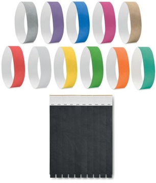 Браслеты TYVEK, 10 шт., идентификационные для вечеринок, концертов, ЗЕЛЕНЫЕ