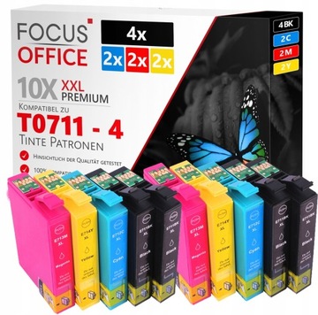 10 TUSZE DO EPSON STYLUS DX4400 S20 SX218 T0711 XL