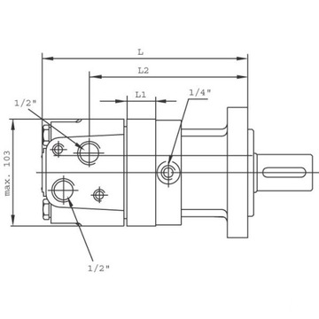 BMS400 SMS400 Орбитальный гидравлический двигатель объемом 400 см3