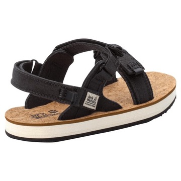 JACK WOLFSKIN Sandały Ecostride 2 Sandal W 4051771 Phantom/Cork