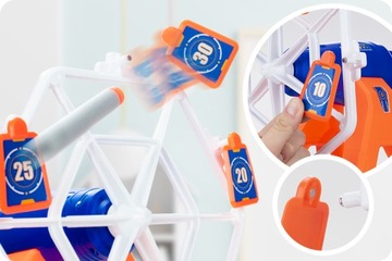 TARCZA ELEKTRONICZNA STRZELNICA DO NERF + PISTOLET