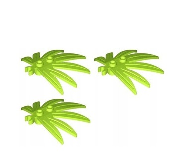 Lego 10884 30239 42949 Liść Lime 3 Szt.