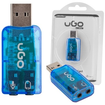 Zewnętrzna Karta Dźwiękowa USB Jack 3,5 słuchawki mikrofon WYPRZEDAŻ