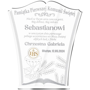 Pamiątka Pierwszej Komunii Świętej Komunia prezent