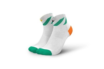 Incylence Skarpety Biegowe Running Platforms Short white/green 35-38