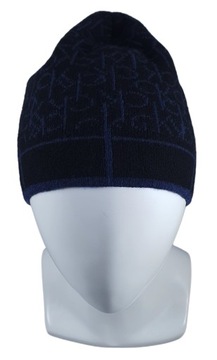 CALVIN KLEIN CZAPKA BEANIE CZARNO-GRANATOWA ONE SIZE