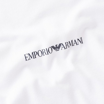 Emporio Armani t-shirt koszulka męska biała v-neck S