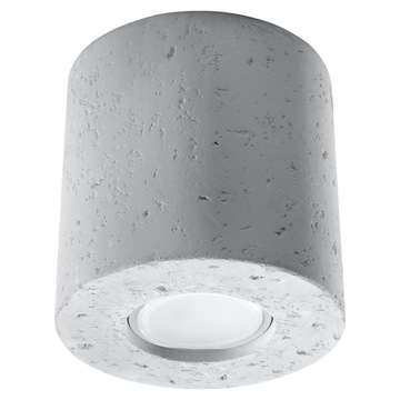 LAMPA SUFITOWA OKRĄGŁAPLAFON SUFIT JEDNOPUNKTOWA GU10 ORBIS BETON SOLLUX