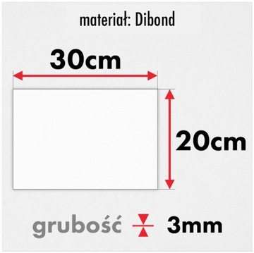 TABLICZKA ADRESOWA na dom ALUMINIOWA 30x20 tablica