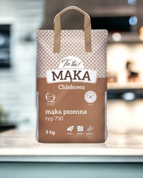 Mąka Chlebowa Pszenna 750 5kg Typ 750 5 kg Młyn Tota To Ta Z Młyna