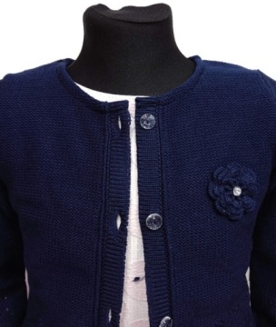 элегантный темно-синий ** ДЖЕМПЕР ДЛЯ ДЕВОЧЕК ** 140 СМ