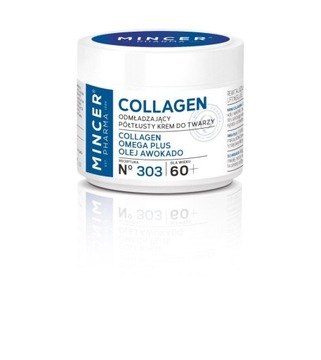 Krem półtłusty odmładzający do twarzy z Kolagenem Mincer Pharma 60+ 50ml