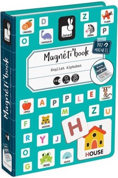 Układanka magnetyczna Alfabet Magnetibook Janod dl