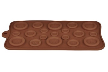 СИЛИКОНОВАЯ ФОРМА ДЛЯ ШОКОЛАДА, ДЕКОР ПУГОВИКОВ