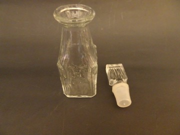 Стеклянный графин для специй Ząbkowice, полка для специй, ПРЛ, винтаж