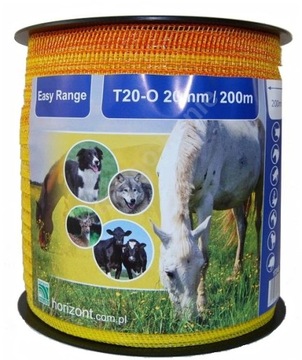 TAŚMA EASY RANGE PASTUCH DLA KONI 200 MB / 20 MM