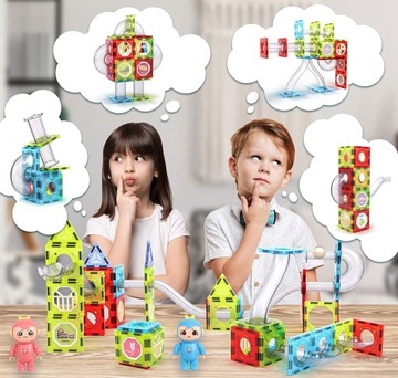 СВЕТЯЩИЕСЯ МАГНИТНЫЕ БЛОКИ Направляющая 82 шт.